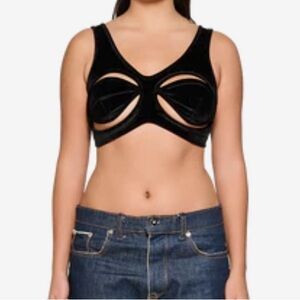 COPY - CouCoo Rambla Crop Top in black
